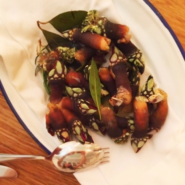 In Portugal and Spain, Goose barnacles are a widely consumed and expensive delicacy known as percebes (la Llotja menu). Percebes are harvested commercially in the Iberian northern coast, mainly in Galicia and Asturias, but also in the Southwestern Portuguese coast (Alentejo). In Spain, percebes are lightly boiled in brine and served whole and hot under a napkin.